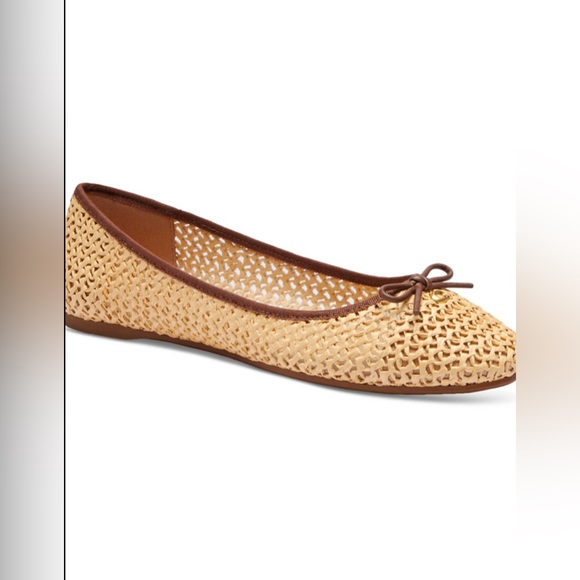 COACH Women's Abigail C Raffia Ballet Flats - Picture 6 of 13